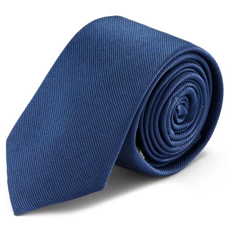 Cravate bleu marine en sergé de soie 6 cm pour hommes - Cravates unies - pour Hommes - Bohemian Revolt
