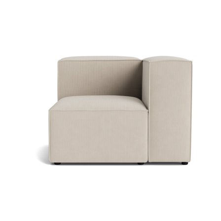 Lissabon Højrevendt Hjørnemodul Sofa - Rebel Beige Kvalitetsstof - Modulsystem, Holdbar, Komfortabel 100x100x72cm