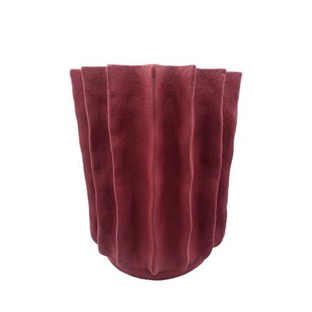 Polyresin Folda -maljakko, luonnonvalkoinen, 25x25x29 cm