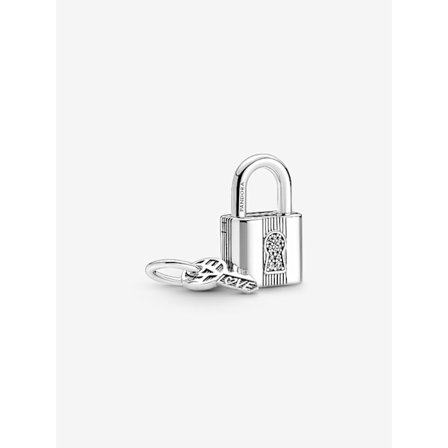 - Hänglås och nyckel berlock - Sterling silver