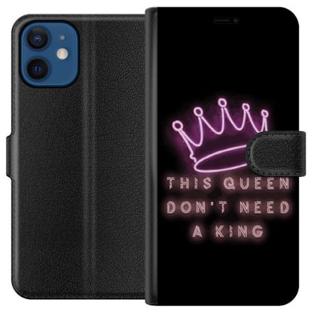 Kompatibelt Plånboksfodral till Apple Apple iPhone 12 mini Denna drottning behöver ingen kung: feminist
