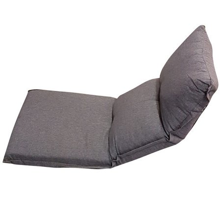 037 Golv fåtölj med många inställningar tyg grå