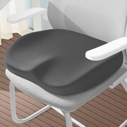 Ergonomic Memory Foam Seat Cushion - Coccyx & Sciatica Pain Relief, Comfortable for Office Chair, Car, Home