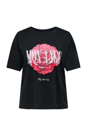 ONLY Carmakoma | Carrose Life Ss O-Neck Loose Tee Jrs | 46-48