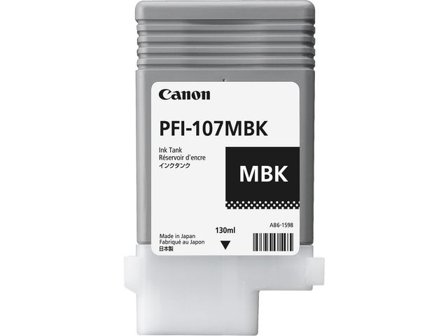 Canon Bläckbehållare, PFI-107 MBK, 6704B001, matt svart, singelförpackning - Lyreco - Toner och bläck - Bläckpatroner - Bläckpatroner Canon