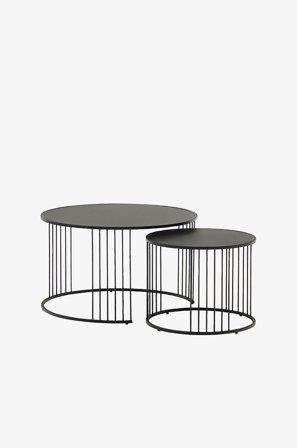 Kave Home - Sidebord - hadar - Svart - Avlastningsbord & sidebord - Fra Homeroom