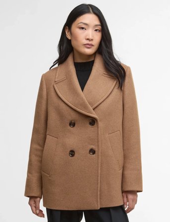 Barbour Barbour Indie Military Wool Peacoat - Brown - 42