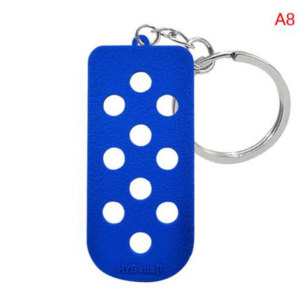 1 St Bagage Tag Hål Nyckelring För Sko Berlocker Dekoration Keycha