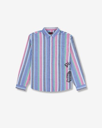 CHAPEL LONGSLEEVE BUTTON UP - BLUE S