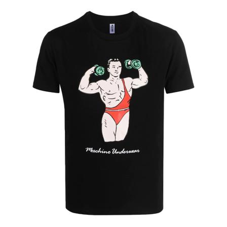 Moschino T-Shirts Sort, Herre