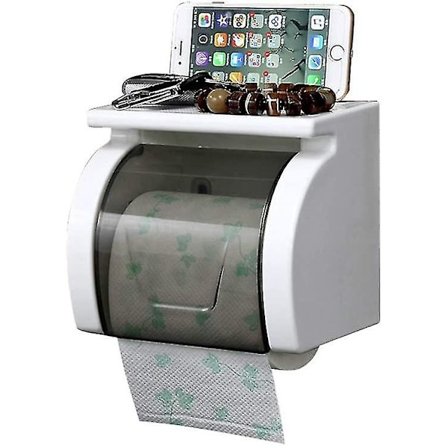 Stærk Klæbende Toiletpapirholder Uden Boring. Badeværelsesinstallationer.