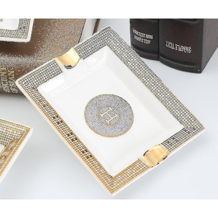 Askebægre Porcelæn Cigar Askebæger Rygetilbehør Klassiske Designs Keramiske Bakker Dekorativ