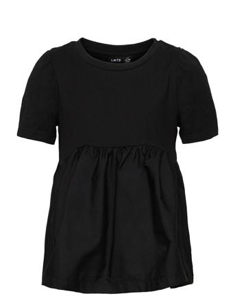 Nlfbitten Ss L Top Blus Tunika Svart LMTD