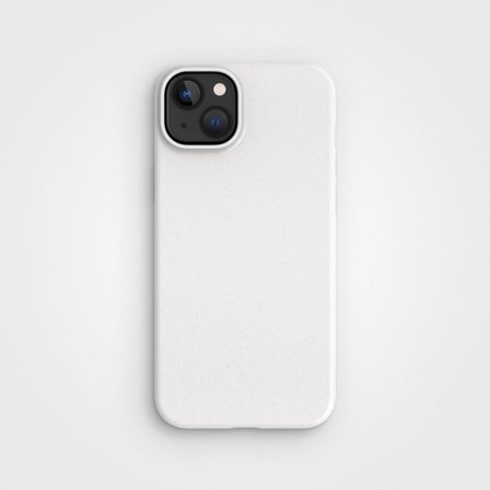 Biodegradable Phone Case for iPhone 15, White iPhone 15 Case, iPhone 15 Plus