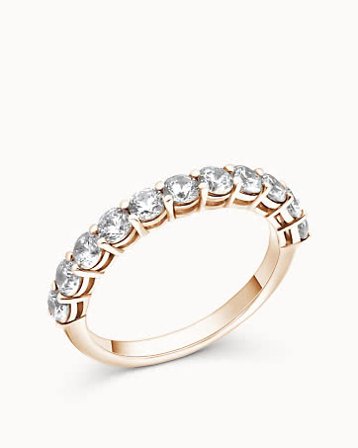 Eternity Ring Lilian 18K Rose Gold - Diamond Ring with Lab-Grown Diamonds