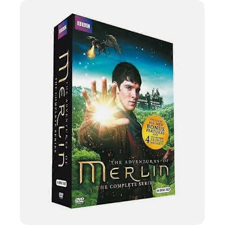 Merlin - Den komplette serie, sæson 1-5 (DVD, 24-diske, boks-sæt)