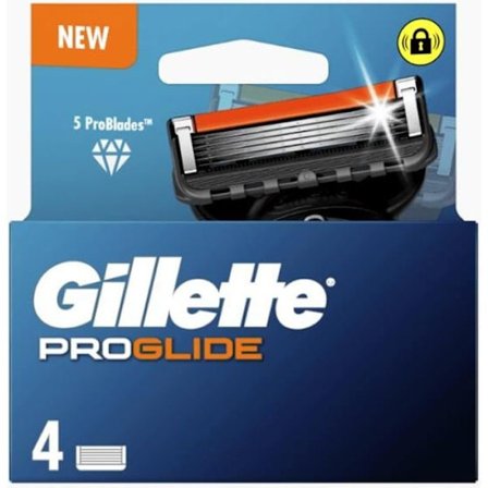 Razorblade - GILLETTE - Proglide - 4 blade - Anti-friction coating - Finishing blade
