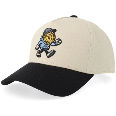 Not For Sale - Beige adjustable Keps - Bitcoin Man Stone/Black A-frame Adjustable @ Hatstore