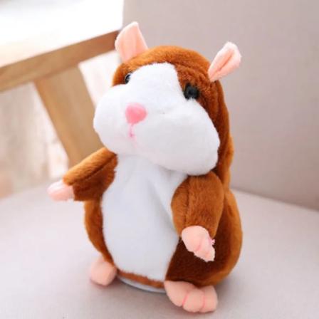 Puhuva hamsteri pehmo lelut puhu puhu ääni nauhoitus toisto täytetyt pehmo eläin Kawaii hamsteri lelu