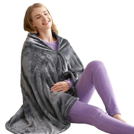 Elektrisk teppe oppvarmingsteppe pluss fløyelsmyk varm oppvarmingskappe USB-plugg