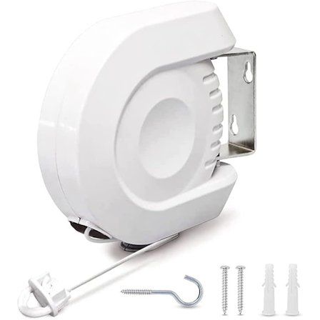 12 metriä pitkä ulkokäyttöön tarkoitettu vedettävä pyykkiteline, popul