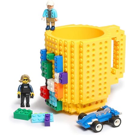 Byggeklodse Kaffe Kop, Sjov DIY Nyhedskop med Byggeklodser