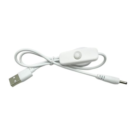USB til DC3.5x1.35mm Rund Hull Liten Høyttaler Ladekabel 5V Strømledning Ladekabel for USB Vifte LED Lys