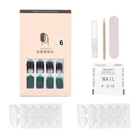 30 stk. aftagelige genanvendelige falske negleplaster, bærbare udsøgte negletip, manicure-værktøj (type 06)