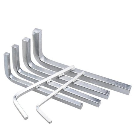 Firkantnøgle 3/4/5/6/7/8/10 mm firkantnøgle L-formet skruenøgle