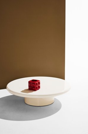 Pastill - Ted soffbord ø 95 cm - Beige - Soffbord - Från Homeroom