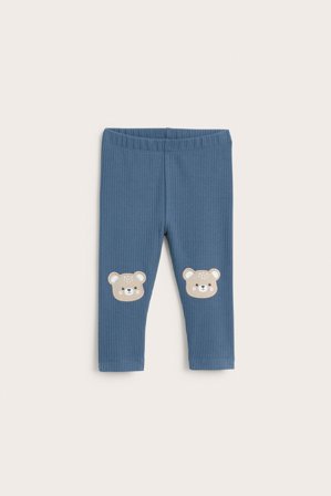 Kappahl | Ribbede leggings | Blå