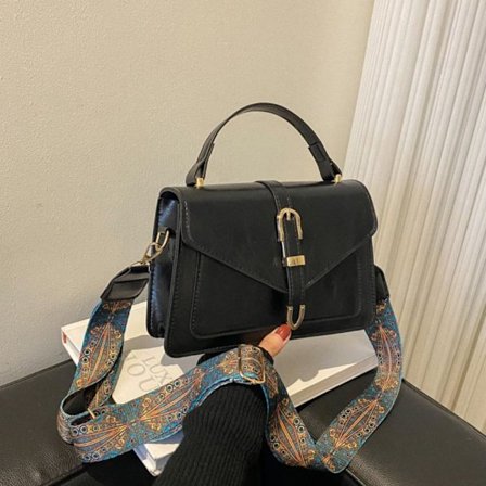 Skulderveske Firkantet Veske SVART