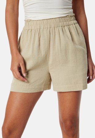 VILA nia High Waist shorts Feather Gray Klær