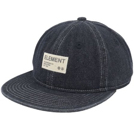 Element - Svart adjustable Keps - Pool Cap Washed Black @ Hatstore