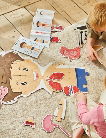 Barbo Toys Body Puzzle - Boy - Multi/patterned - ONE SIZE