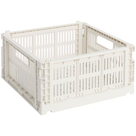 HAY Colour Crate Medium Square Opbevaringskasse, offwhite | KitchenOne