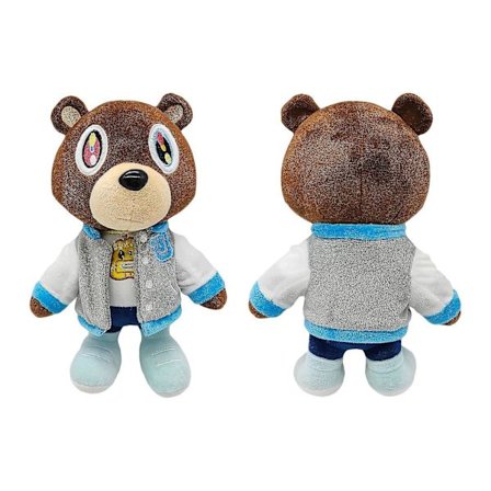 Kanye Teddy Bear Plyschdocka West Graduation Teddy Bear Kollektion Present Leksak 26cm