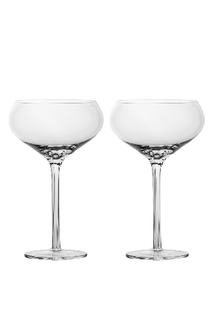 Sagaform Saga Champagnekupa, 2-Pack Champagneglas Transparant 29CL