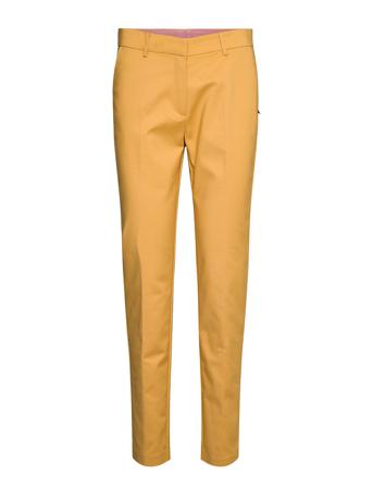 Pants W. Crease - Lucia Suoralahkeiset Housut Keltainen Coster Copenhagen