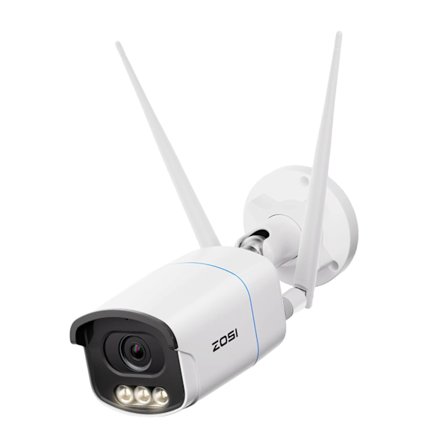 ZOSI Säkerhets-IP-kamera, 8MP Högupplösning, Färg Nattseende,5MP Aurora Lux-kamera