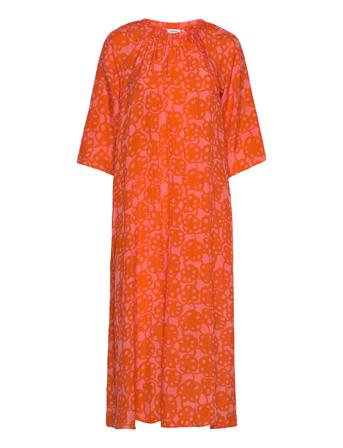 Koboltti Rentukka Dresses Shirt Dresses Rød Marimekko*Betinget Tilbud