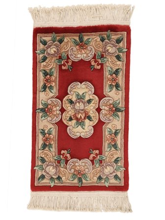 52X89 Tappeto Cinesi 90 Line Orientale Marrone/Rosso Scuro (Lana, Cina) Carpetvista