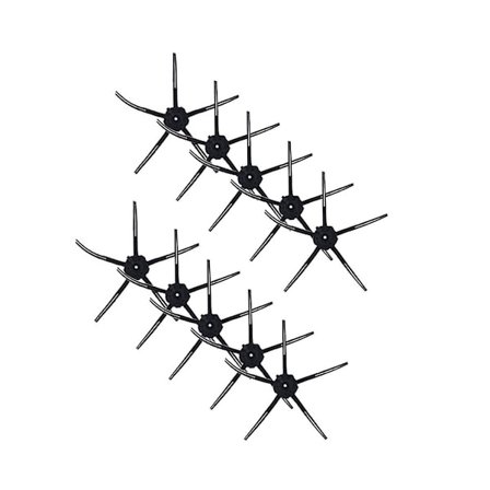 10 st för Q5 Robotdammsugare Tillbehör Sidoborste Hushållsrengöringsverktyg Svart (LG)