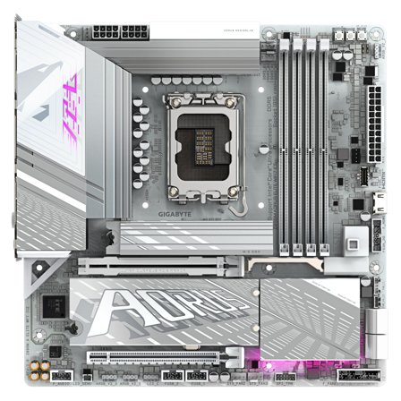 Gigabyte Z890M A ELITE WF7 ICE Hovedkort LGA 1851, mATX, DDR5, 1x PCI-Express 5.0, 2x M.2