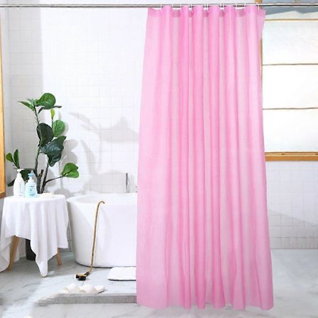 Skimmelsikker med 12 kroge, rumindretning, badeværmsskærme, badekar gardiner, PEVA tyk bruseforhæng