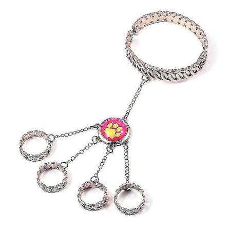 Animation Ladybug Reddy Girl Ring Armband Set Cat Claw and Dog Claw Element Ring Öppning Stängning Armband Gåva Kompatibel med Barn-