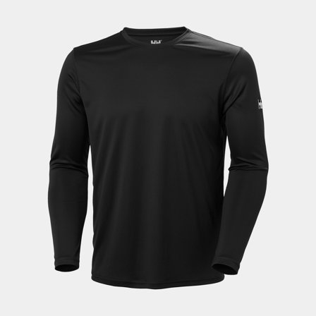 UV-tröja långärmad Helly Hansen Tech Crew Long Sleeve 2.0 Ebony, herr, Large