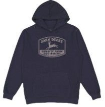John Deere Hoodie Logo Navy