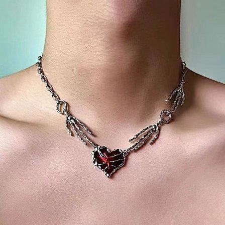 Street culture design, exklusivt halsband, nyckelbenskedja, flerlagers choker