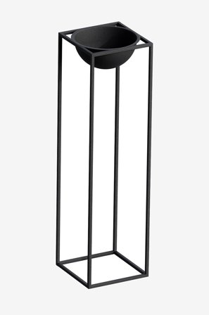 Hanah Home - Koristeellinen ruukku-Johanne - Musta - Ruukut & maljakot - - Homeroom